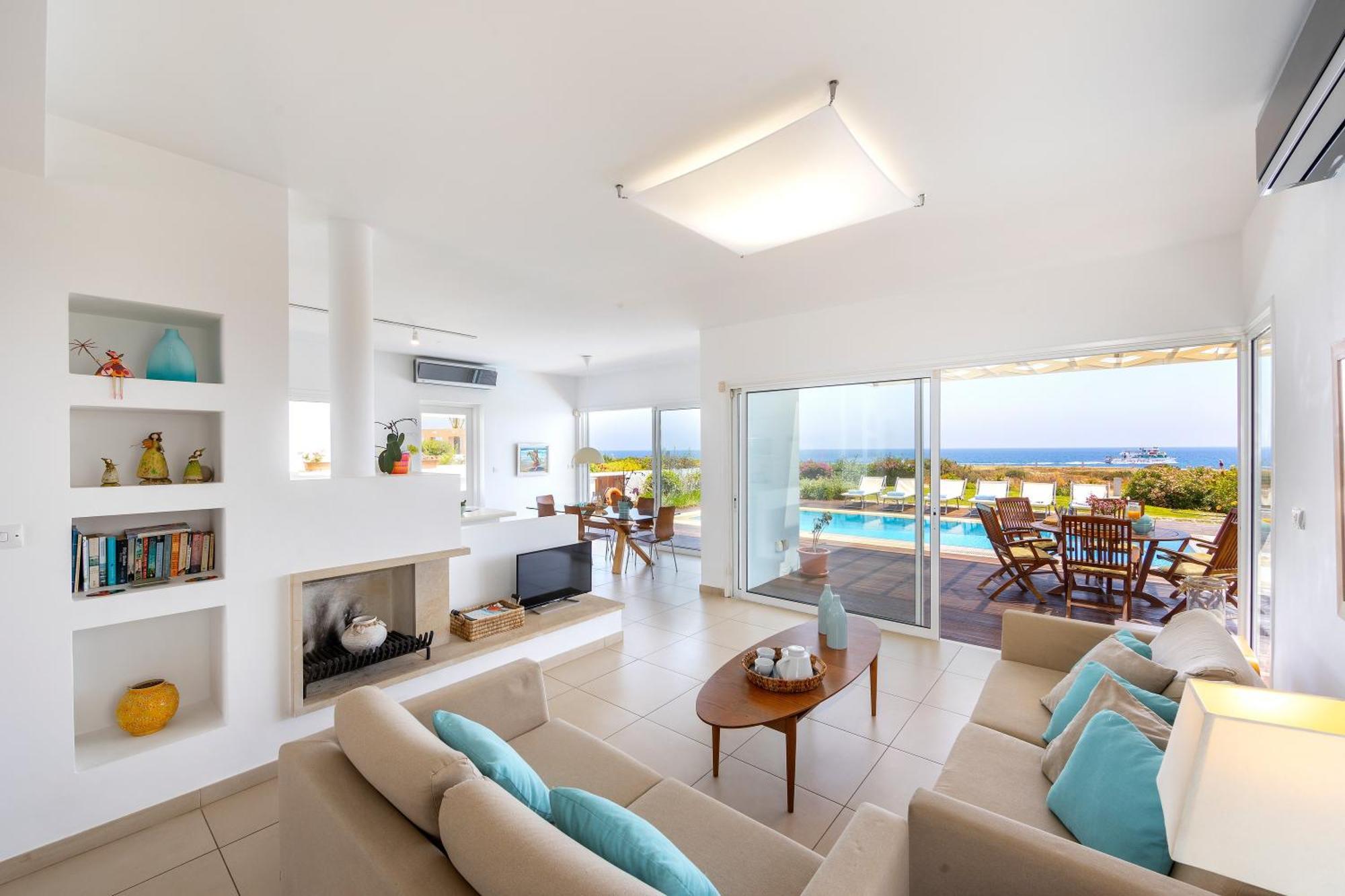 Protaras Beachfront Villa Alia المظهر الخارجي الصورة